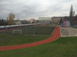А це розминочний стадіон у Луцьку